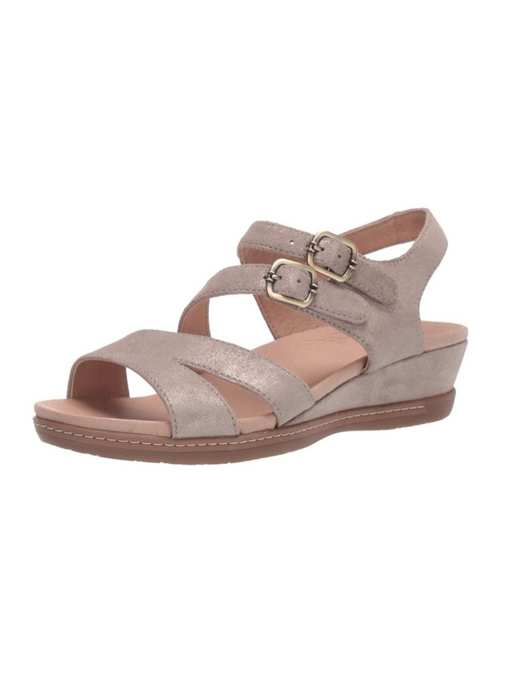 Dansko Angela metallic nude leather sandal size EU 41/ US 10.5-11
